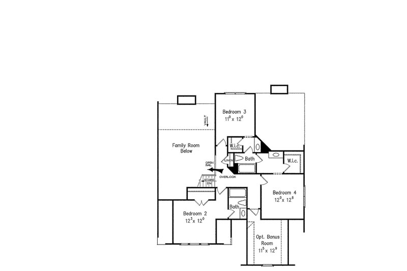 Architectural House Design - Floor Plan - Upper Floor for Farmhouse House Plan #927-41 - 4 bed, 3.5 bath