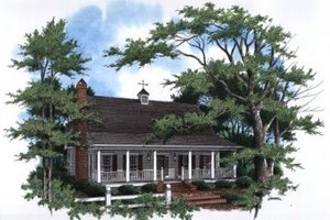 Country Exterior - Front Elevation Plan #41-143