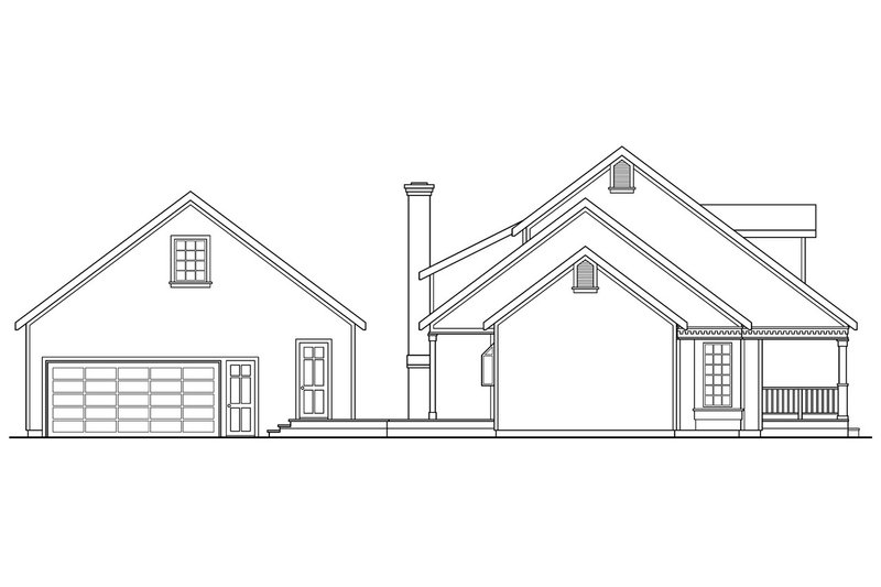 Home Plan - Exterior - Other Elevation 1 for Farmhouse House Plan #124-269 - 3 bed, 3.5 bath