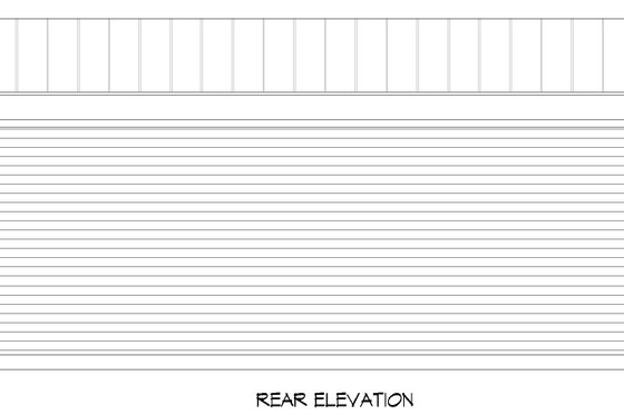 Exterior - Rear Elevation for Contemporary House Plan #932-653, 0 bath