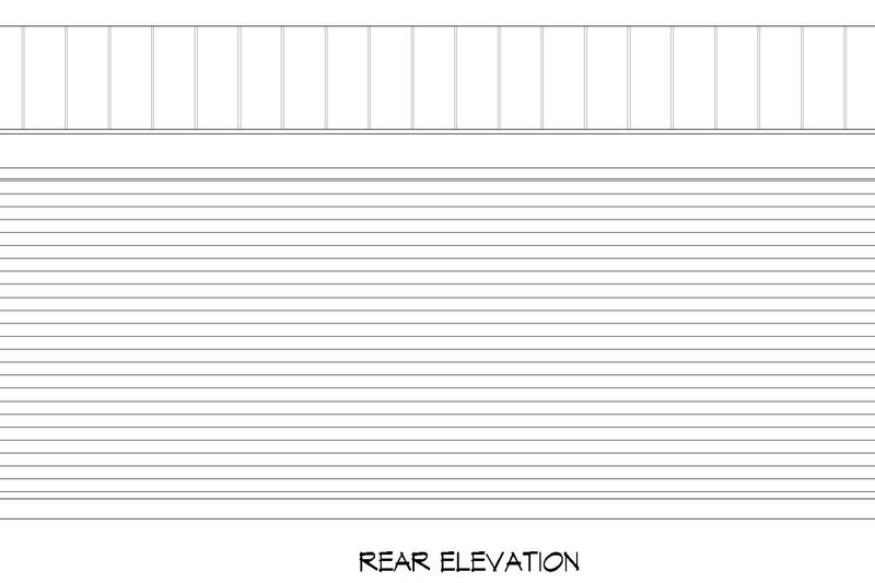 House Plan Design - Exterior - Rear Elevation for Contemporary House Plan #932-653, 0 bath
