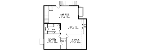 Dream House Plan - Adobe / Southwestern Floor Plan - Lower Floor Plan #1-803