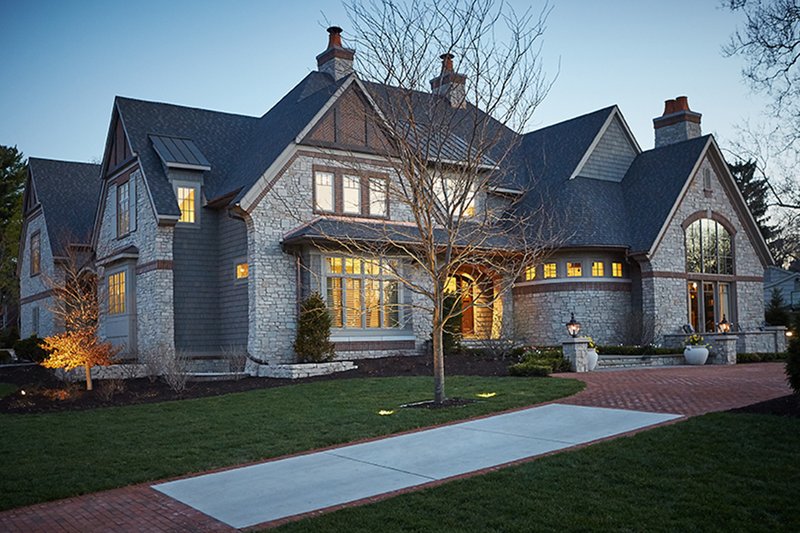 Dream House Plan - Exterior - Front Elevation 3 for Tudor House Plan #928-275 - 5 bed, 5 bath