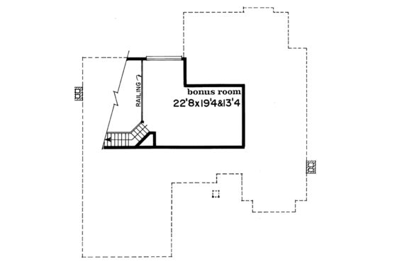 Floor Plan - Other Floor for Traditional House Plan #47-619 - 3 bed, 2 bath