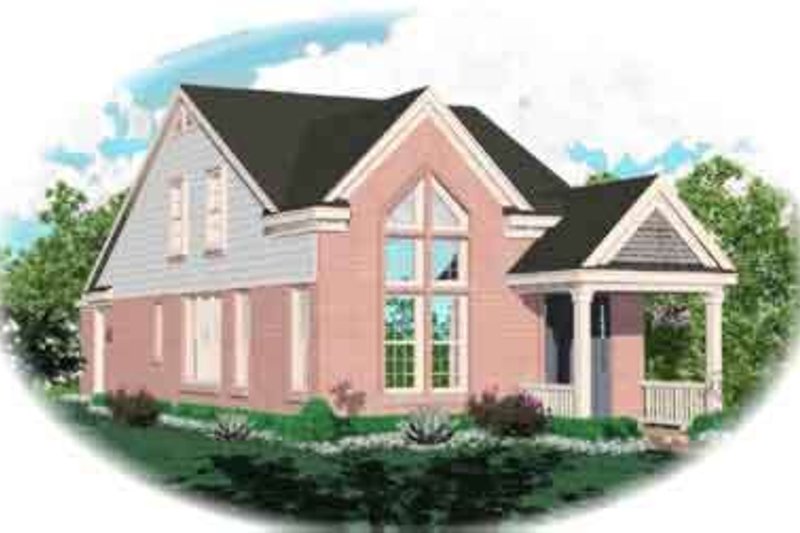 Traditional Style House Plan - 3 Beds 2.5 Baths 1593 Sq/Ft Plan #81-450