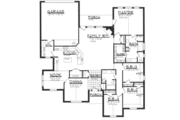 European Style House Plan - 4 Beds 2 Baths 2230 Sq/Ft Plan #62-110 