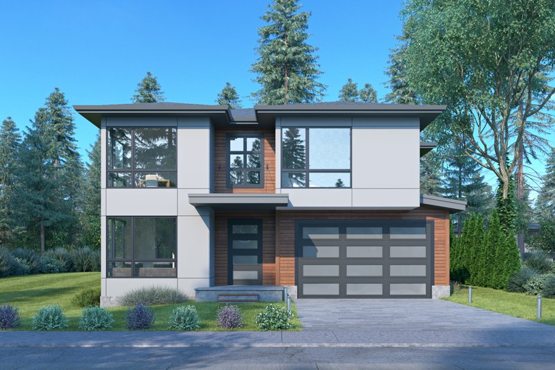 House Design - Modern Exterior - Front Elevation Plan #1066-154