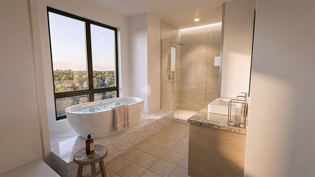 Interior - Master Bathroom for Modern House Plan #928-346 - 4 bed, 3 bath