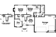 Traditional Style House Plan - 4 Beds 4 Baths 2917 Sq/Ft Plan #20-1796 