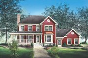 Traditional Style House Plan - 3 Beds 2.5 Baths 1807 Sq/Ft Plan #25-232 