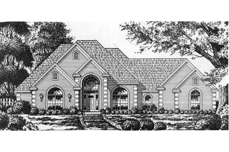 Dream House Plan - European Exterior - Front Elevation Plan #40-389