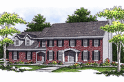 Colonial Style House Plan - 4 Beds 3.5 Baths 3404 Sq/Ft Plan #70-514 