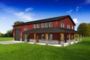 Barndominium Style House Plan - 3 Beds 2.5 Baths 2084 Sq/Ft Plan #1084-12 