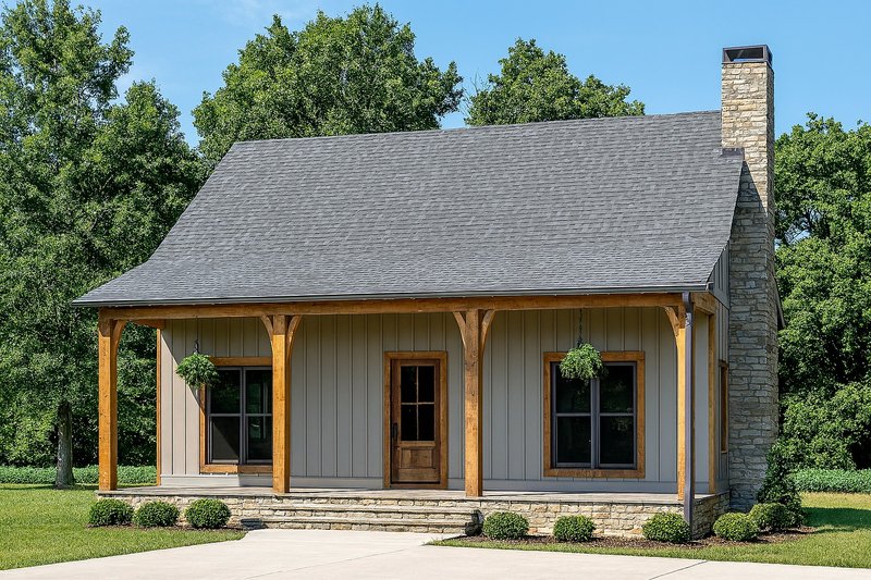Home Plan - Country Exterior - Front Elevation Plan #923-40