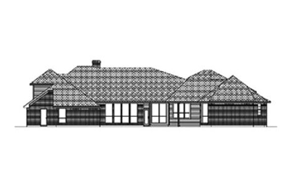 Exterior - Rear Elevation for Traditional House Plan #84-388 - 4 bed, 3 bath