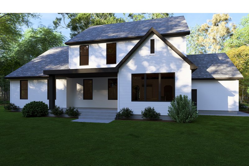 Dream House Plan - Exterior - Rear Elevation for Farmhouse House Plan #1111-28 - 4 bed, 2.5 bath