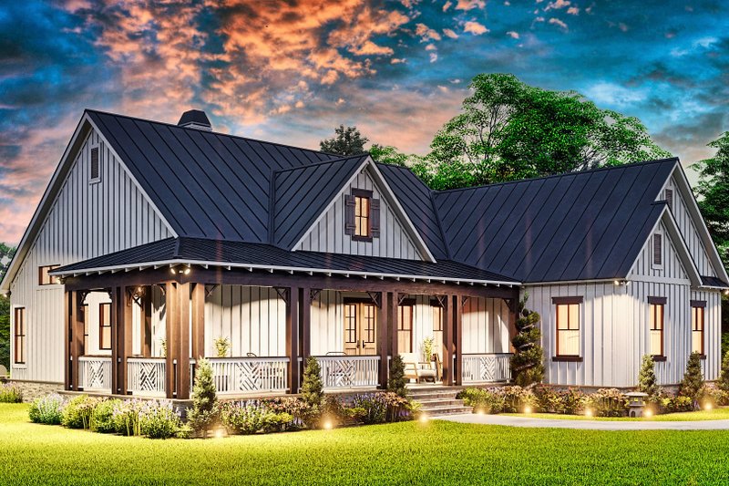 House Plan Design - Exterior - Other Elevation 3 for Farmhouse House Plan #54-575 - 3 bed, 2.5 bath