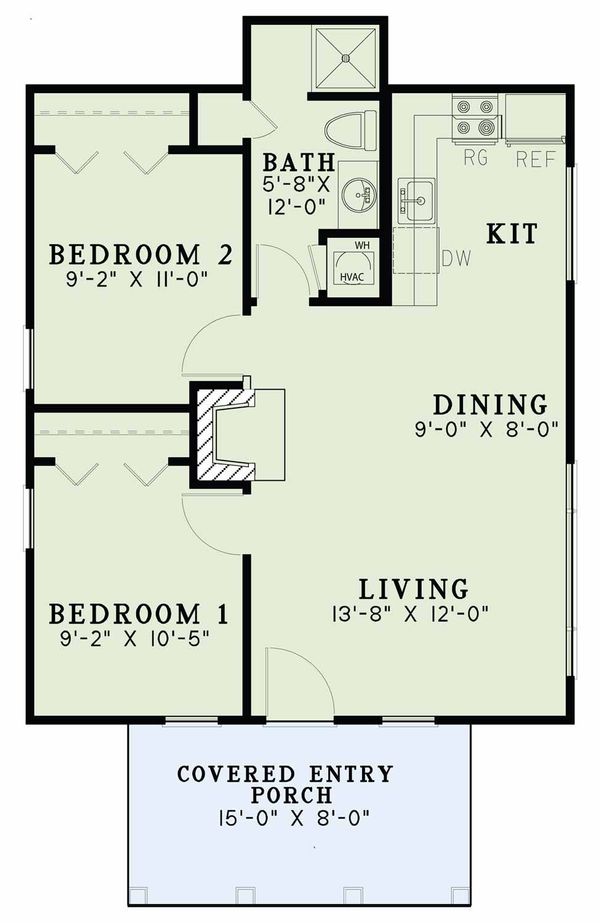House Design - Country Floor Plan - Main Floor Plan #17-2604