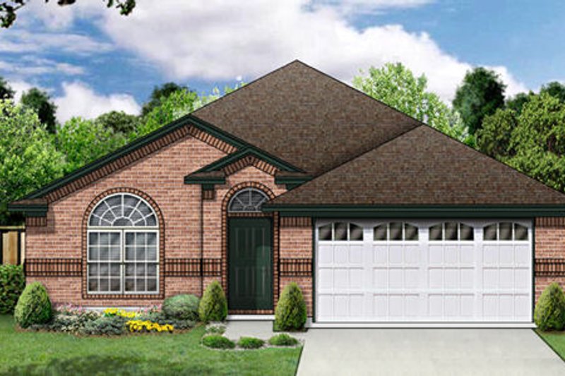 House Blueprint - Traditional Exterior - Front Elevation Plan #84-353