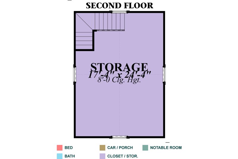 Architectural House Design - Floor Plan - Upper Floor for Traditional House Plan #63-338, 0 bath
