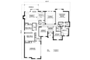 European Style House Plan - 3 Beds 3 Baths 2448 Sq/Ft Plan #40-430 