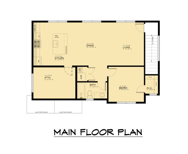 Farmhouse Floor Plan - Main Floor Plan #1066-222