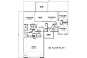 Ranch Style House Plan - 3 Beds 2.5 Baths 1703 Sq/Ft Plan #1064-21 