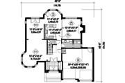 European Style House Plan - 3 Beds 2 Baths 2531 Sq/Ft Plan #25-4693 