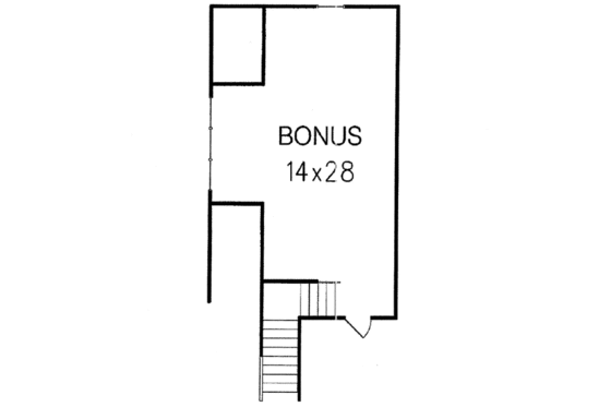 Floor Plan - Other Floor for Mediterranean House Plan #15-123 - 3 bed, 2 bath