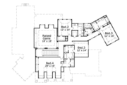 Mediterranean Style House Plan - 5 Beds 4 Baths 5011 Sq/Ft Plan #411-178 