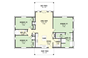 Farmhouse Style House Plan - 3 Beds 2 Baths 1550 Sq/Ft Plan #1092-14 