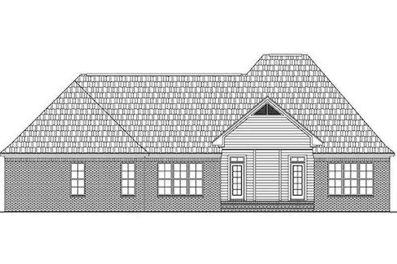Dream House Plan - Exterior - Rear Elevation for European House Plan #21-298 - 3 bed, 2.5 bath