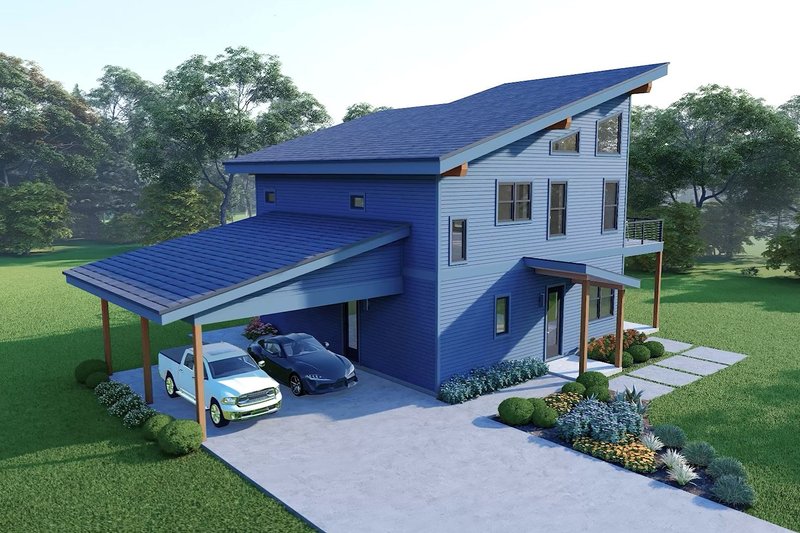 House Blueprint - Exterior - Other Elevation 1 for Contemporary House Plan #932-1334 - 3 bed, 2.5 bath