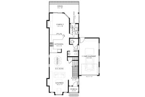 Floor Plan - Main Floor for Country House Plan #1101-46 - 2 bed, 2.5 bath