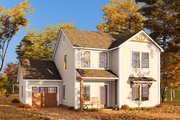 Cottage Style House Plan - 3 Beds 3 Baths 1562 Sq/Ft Plan #513-2305 Exterior 