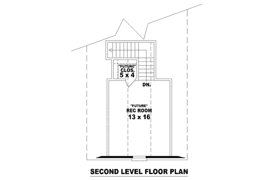 Floor Plan - Other Floor for European House Plan #81-1415 - 2 bed, 2 bath