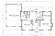 Southern Style House Plan - 3 Beds 2.5 Baths 2169 Sq/Ft Plan #1-490 