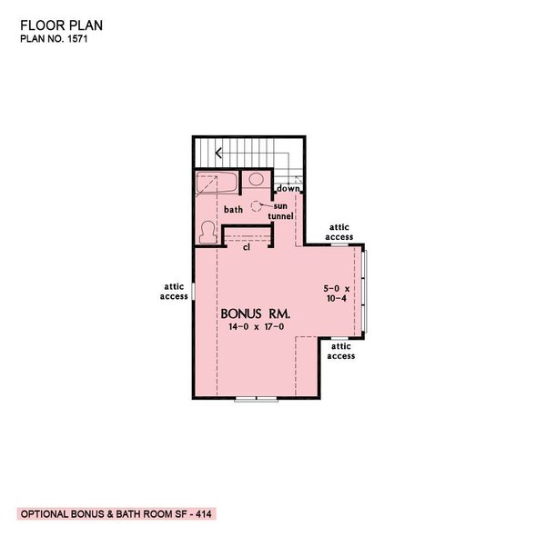 House Blueprint - Ranch Floor Plan - Upper Floor Plan #929-1149