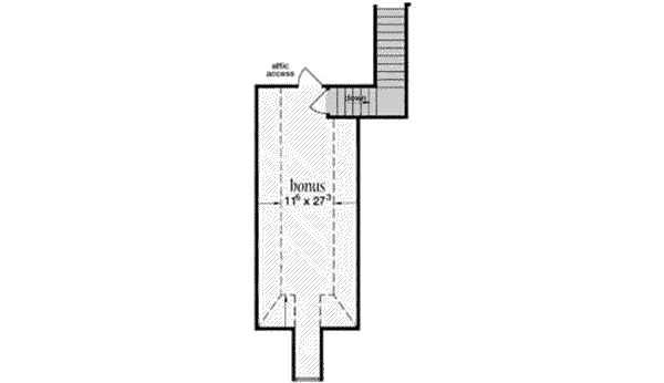 Home Plan - Southern Floor Plan - Upper Floor Plan #36-436