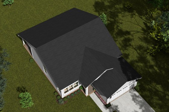 Exterior - Other Elevation 3 for Ranch House Plan #513-2292 - 3 bed, 2 bath