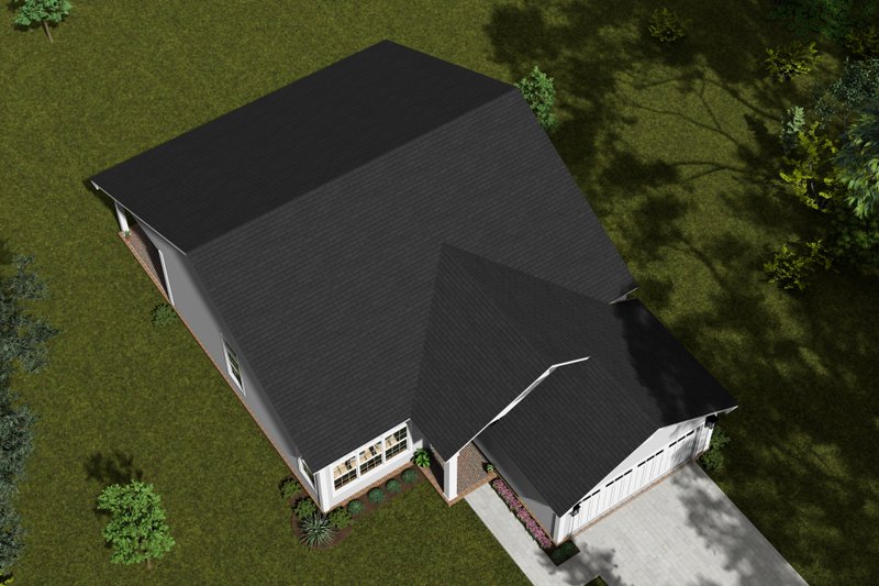 House Design - Exterior - Other Elevation 3 for Ranch House Plan #513-2292 - 3 bed, 2 bath
