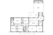 Ranch Style House Plan - 3 Beds 2 Baths 2444 Sq/Ft Plan #36-393 