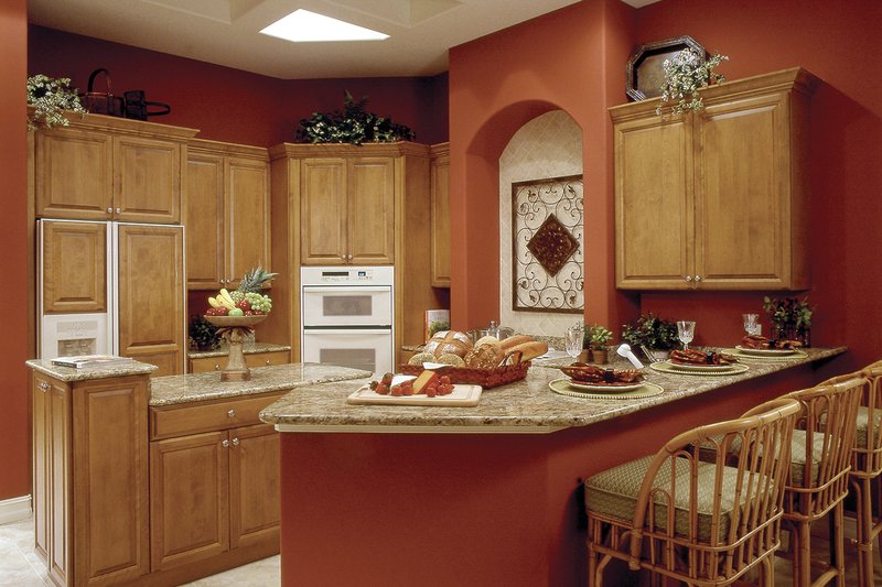 Home Plan - Interior - Kitchen for Mediterranean House Plan #930-14 - 4 bed, 3 bath