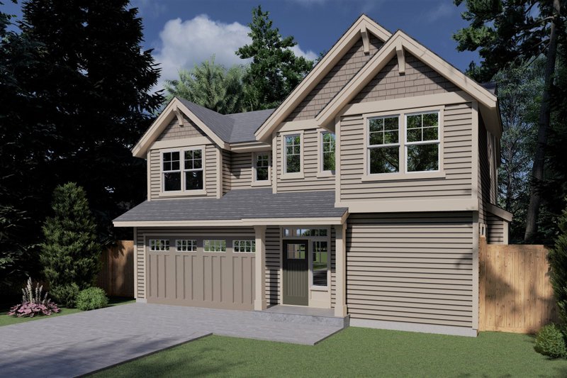 Dream House Plan - Craftsman Exterior - Front Elevation Plan #53-604