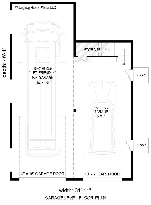 Architectural House Design - Traditional Floor Plan - Main Floor Plan #932-732
