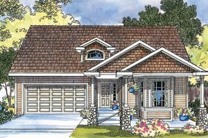 Country Exterior - Front Elevation Plan #124-366