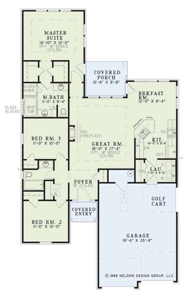 Architectural House Design - Country Floor Plan - Main Floor Plan #17-2651