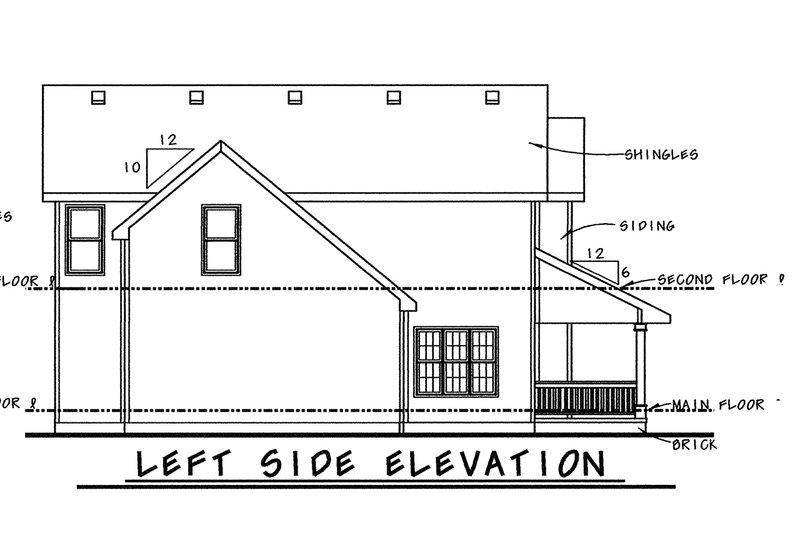 Dream House Plan - Exterior - Other Elevation for Country House Plan #20-2224 - 3 bed, 2.5 bath