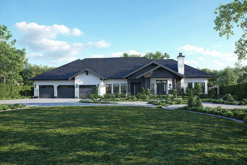 Architectural House Design - Country Exterior - Front Elevation Plan #515-5