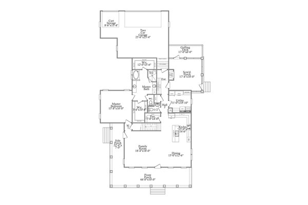 Traditional Floor Plan - Main Floor Plan #69-404